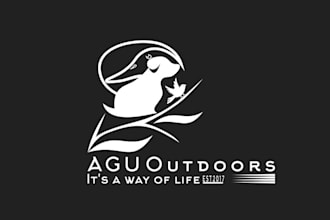 design a rugged blue collar outdoors greatest logo