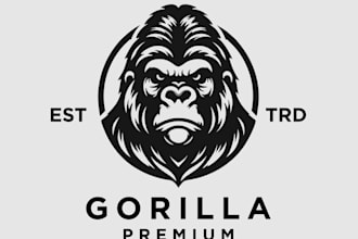design creative gorilla logo