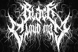 design extreme graffiti tag, nu metal, hard techno and metal band logo