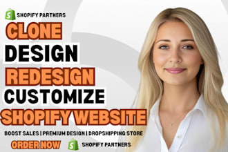revamp clone copy redesgn design build shopify dropshipping website store seo
