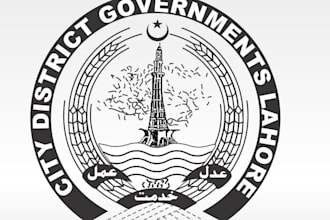 create luxury hand drawn line art government logo design