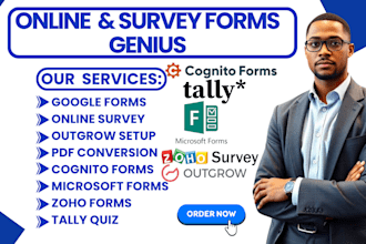 create online survey form outgrow microsoft form tally cognito form zoho survey