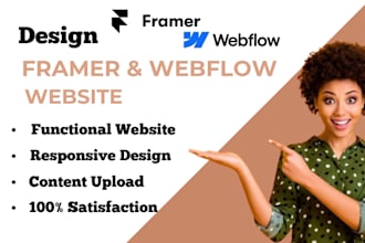 design framer website, framer landing page, webflow website