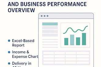 create a professional cash flow analysis and business performance overview