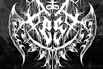 create death, black metal, grindcore, hardcore band logo