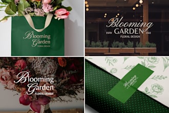 design a premium brand identity with custom logo and style guide
