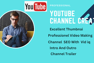 create setup and SEO youtube channel professionally