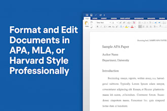 format and edit documents in apa, mla, or harvard style professionally
