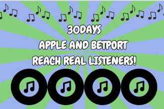 do 30days apple music promotion, beatport music promotion to organic listeners