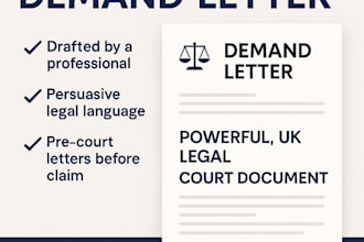 draft powerful legal contact demand letter court document uk online lawyer