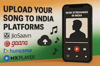 upload music on gaana, hungama, spotify, itunes apple music, aitel, facebook, ig