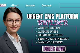 create website on any cms platform website design or redesign  elementor builder