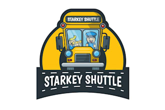 design modern awesome bus servise logo