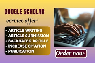 publish article writing and citation in google scholar