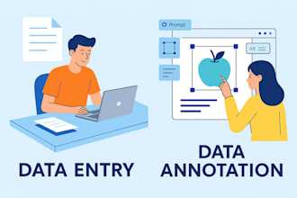 data annotate and data entry from PDF, excel, and images