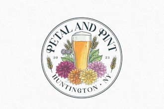 make different wine, beer, party wine vintage logo with express delivery