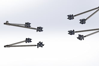 3d model parts and assemblies in solidworks with technical drawings