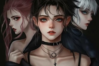 draw semi realistic of your character