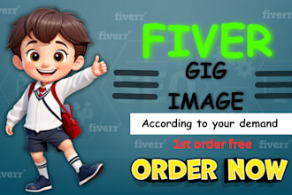 create your fiver gig image for your gig promotion