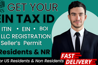 get your ein tax id for usa llc formation dba permit itin from irs