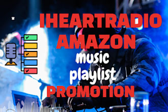 promote your music on amazon and iheartradio