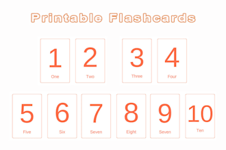 design printable montessori kids flashcards of your choice