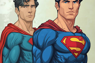 do photo to cartoon character superhero comic book
