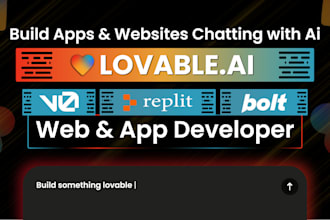 build and customize ai powered websites using bolt, loveable, and replit
