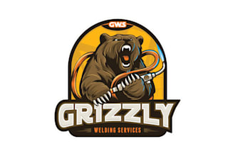 design an awesome bear head vintage logo  in 12 hours
