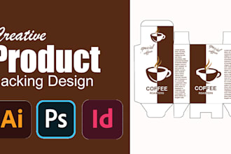 create dieline or die cut line for box packaging design