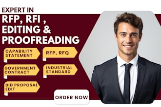 expertly proofread, edit, format your rfp, rfq, government contract, grants