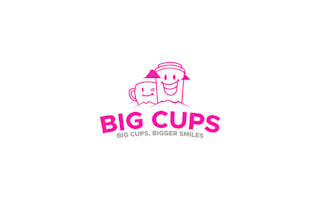 design big cups coffee beverages logo