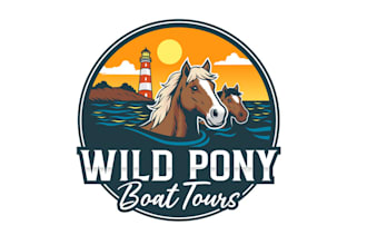 design awesome boat tour logo