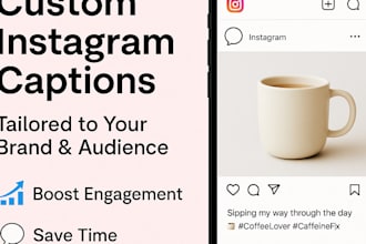 write instagram captions or content ideas