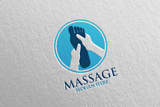 design a handwritten luxury massage therapy logo