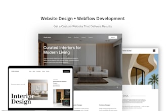 design and develop your responsive website in webflow