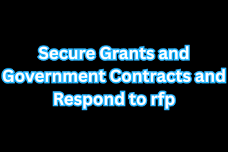 do grant proposal, write rfp, bid proposal writing government contract, grant