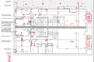 design framing, foundation, mep, deck, safety and fire sprinkler plan with stamp