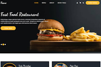 design a responsive website for restaurants and cafes