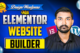 create website as a wordpress developer with wordpress elementor website builder