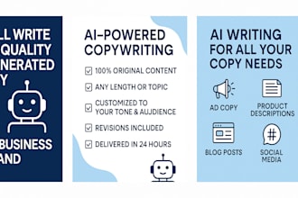 write high quelity ai generated copy for your business