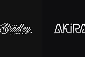 design creative text based wordmark or lettermark logo