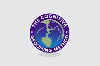 design educational program focused human cat dog cognition logo