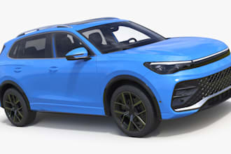 do high quality 3d car modeling with detailed exterior and interior