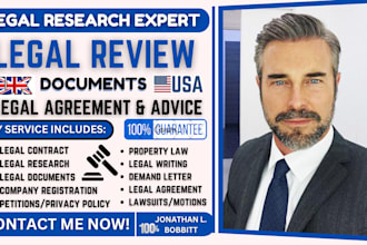 do legal review legal research legal agreement legal contract legal document