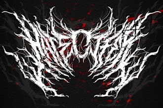 create custom scary, horror, heavy, death metal logo design