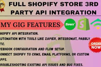 shopify api automation api integration zapier shopify shipping shopify expert