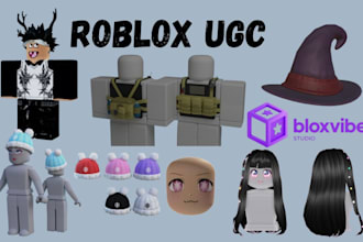 design 3d roblox ugc accessories, roblox wearable, roblox clothing, ugc model