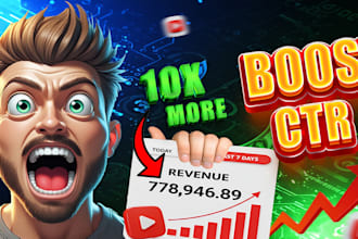 do amazing eye catching viral youtube thumbnail in 24hours