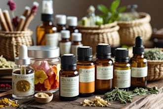 formulate custom organic cosmetics, essential oil blends and herbal remedies